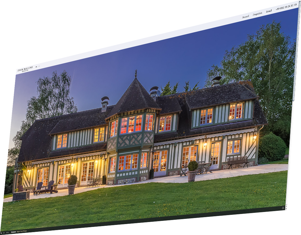 Screenshot of Ivan Ballini Estates website
