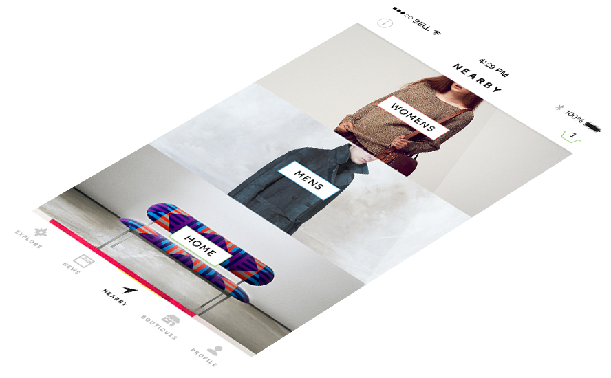 Screenshot of StreetHub iPhone app